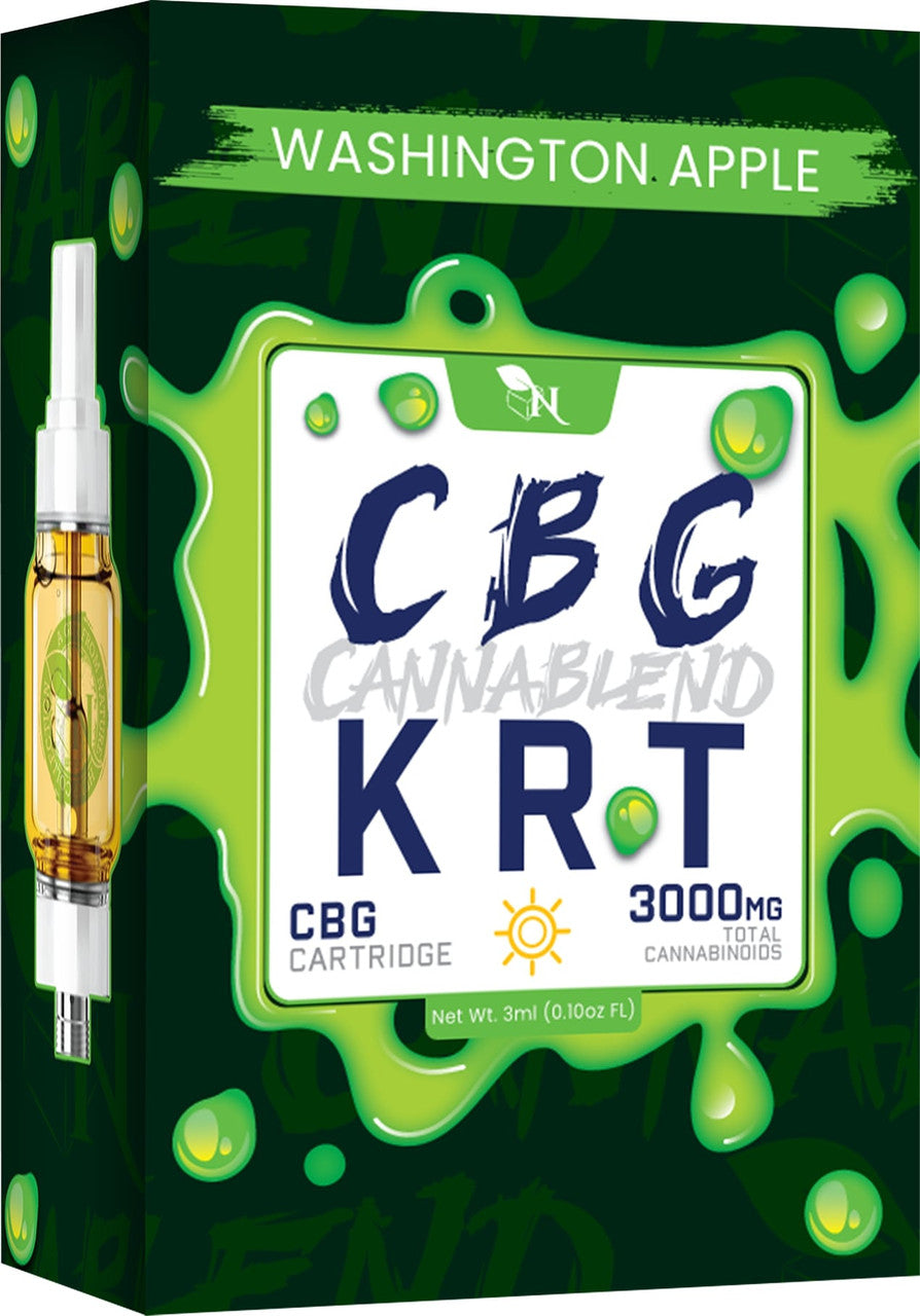 CBG Cartridge Washington Apple - 3000mg real product 3d mockup