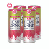 Raspberry Tea CBD and Delta-9 THC seltzer can, 40mg CBD and 10mg THC, bold and refreshing tea-flavored beverage 4 pack