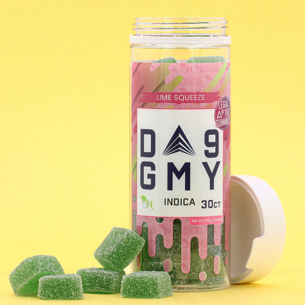 DELTA 9 GUMMIES - 30CT Lime Squeeze 810mg (15mg ea.) – INDICA Real Product Picture