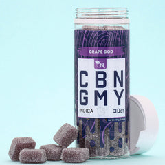CBN GUMMIES - FOR SLEEP - 30CT Grape God 1500mg – INDICA Real Product Picture