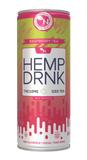 Raspberry Tea CBD and Delta-9 THC seltzer can, 40mg CBD and 10mg THC, bold and refreshing tea-flavored beverage