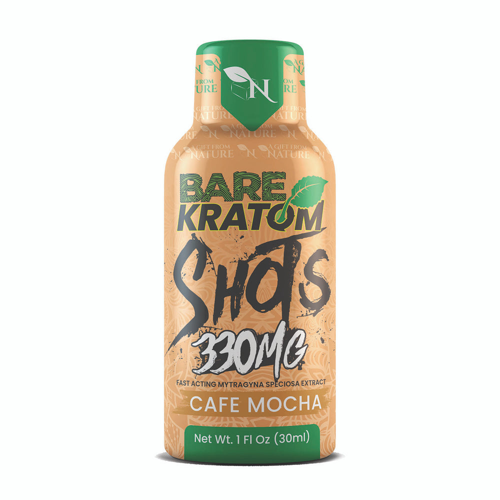 BARE KRATOM SHOTS - CAFE MOCHA - 330MG
