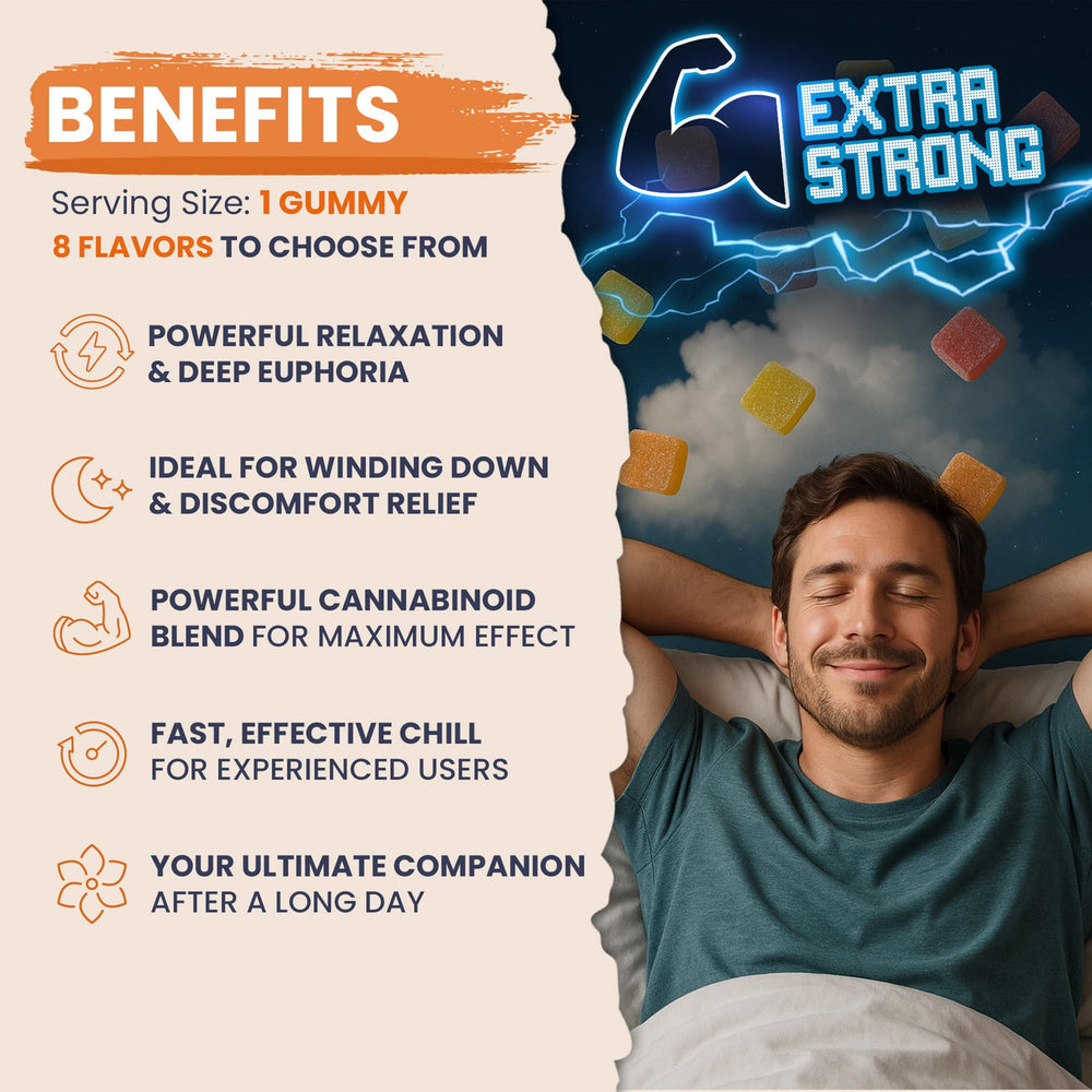 Strongest Gummies for Euphoria Bubba Grape Indica benefits