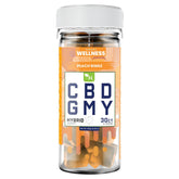 CBD GUMMIES - FOR BALANCE - 30CT Peach Ringz 1500mg – HYBRID real product picture 3d mockup
