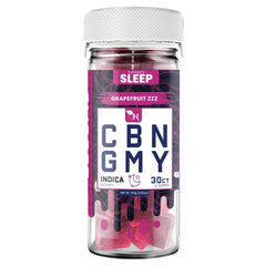 CBN GUMMIES - FOR SLEEP - 30CT Grapefruit ZZZ 1500mg (50mg ea.) – INDICA 3d mokcup of a real product