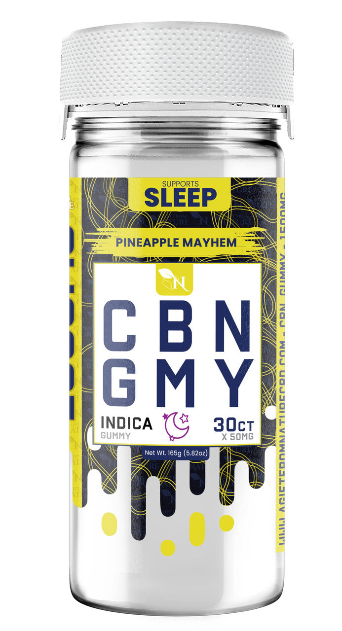 CBN GUMMIES - FOR SLEEP - 30CT Pineapple Mayhem 1500mg – INDICA