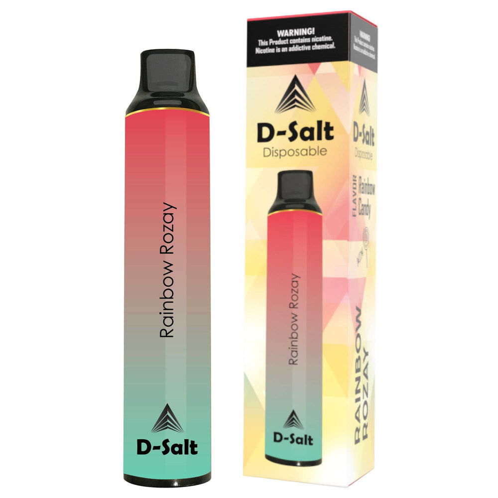 D-SALT DISPOSABLE - Rainbow Rozay 1500 PUFFS- HYBRID A Gift From Nature