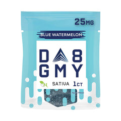 DELTA 8 GUMMIES Single Package - 50CT Blue Watermelon 25mg - SATIVA A Gift From Nature