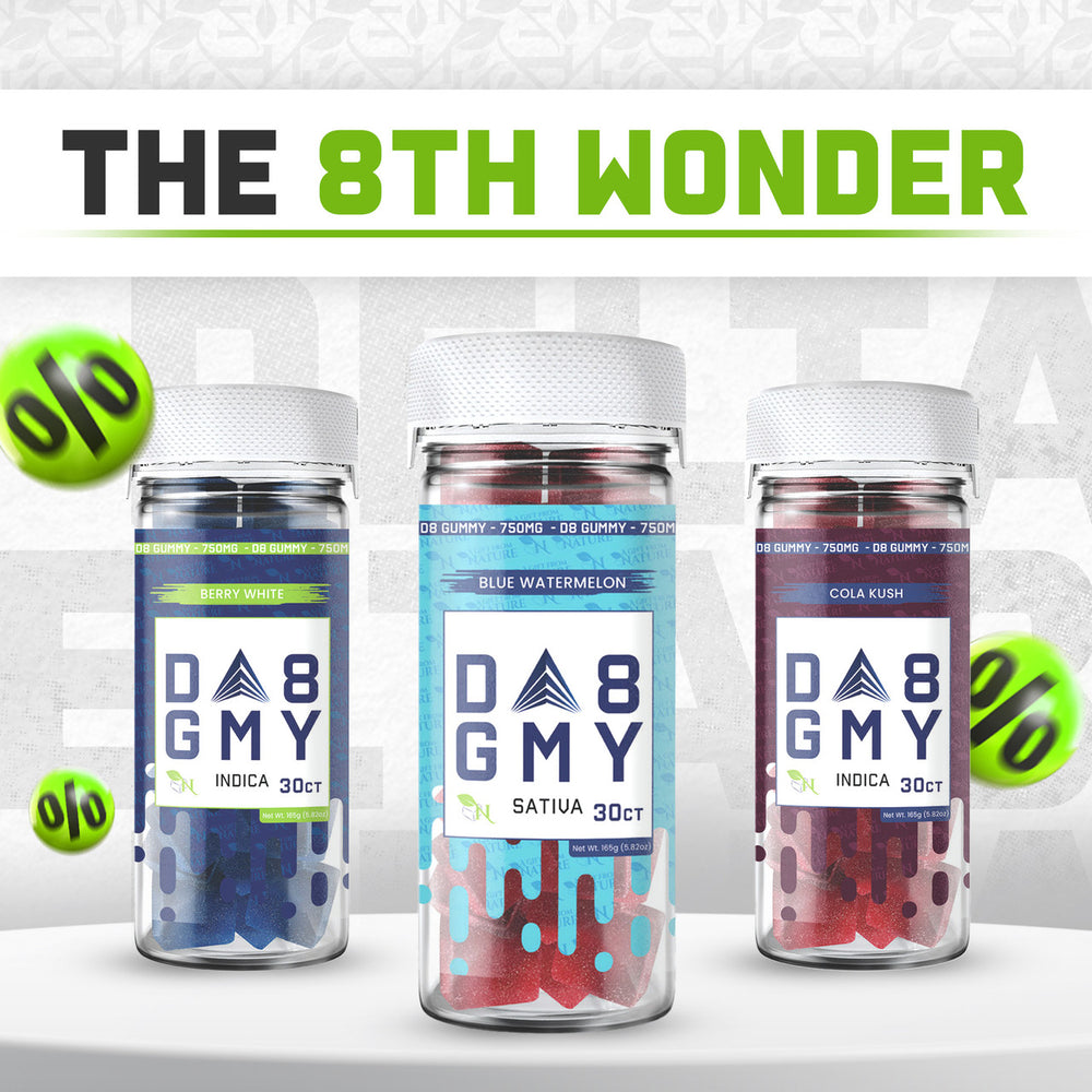 Delta 8 gummies bundle called "The 8th Wonder"
