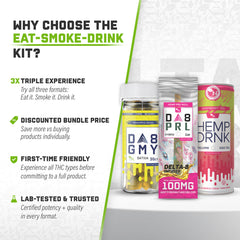 Delta 8 and 9 Eat Smoke Drink bundle benefits
