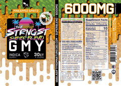 THE STRONGEST GUMMIES Single Package - 50CT - PINEAPPLE SPRITZ - INDICA