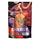 Energy Gummies front packaging with Cordyceps, Ginseng, and Creatine for stamina