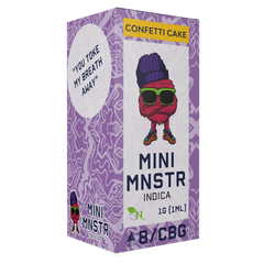 MINI MNSTR DISPOSABLE - CONFFETI CAKE - DELTA 8 / CBG - INDICA