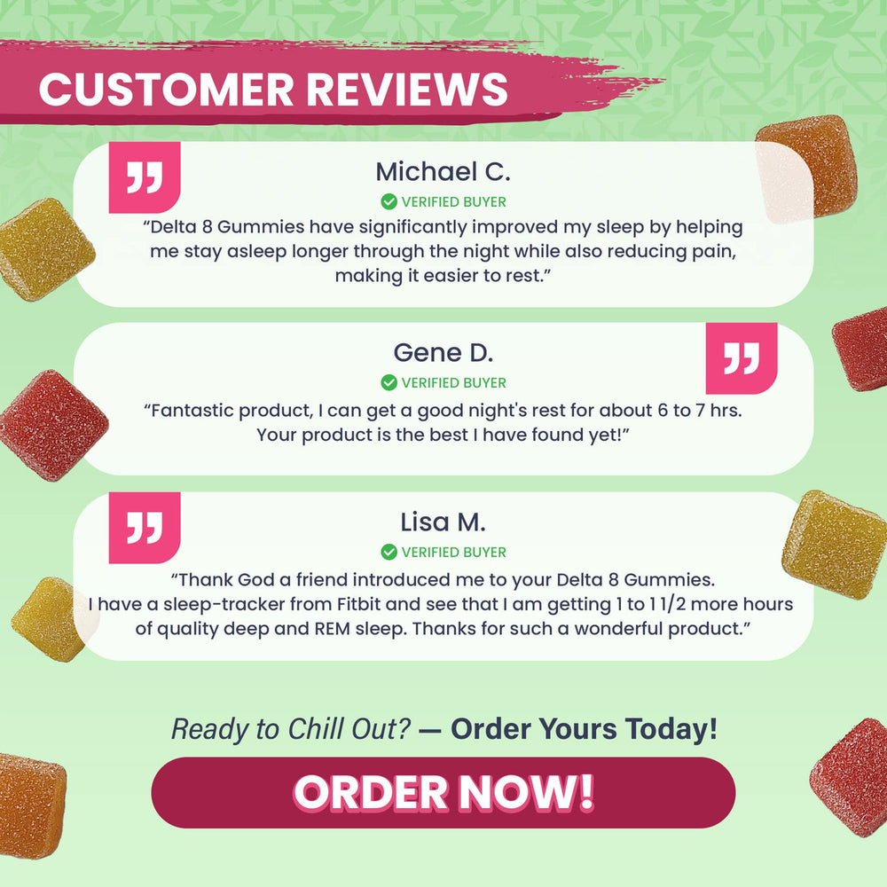 DELTA 8 Gummies for sleep Cola Kush Indica reviews