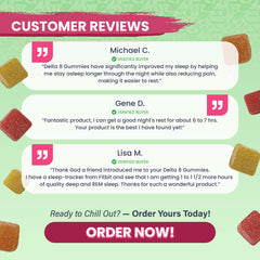 DELTA 8 Gummies for sleep Strawberry Fields Indica additional benefits