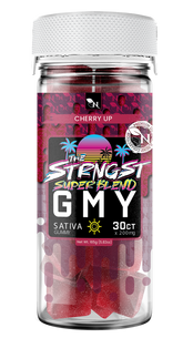 Cherry Flavored Strognest Gummies packaging