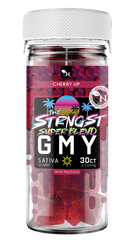 Cherry Flavored Strognest Gummies packaging
