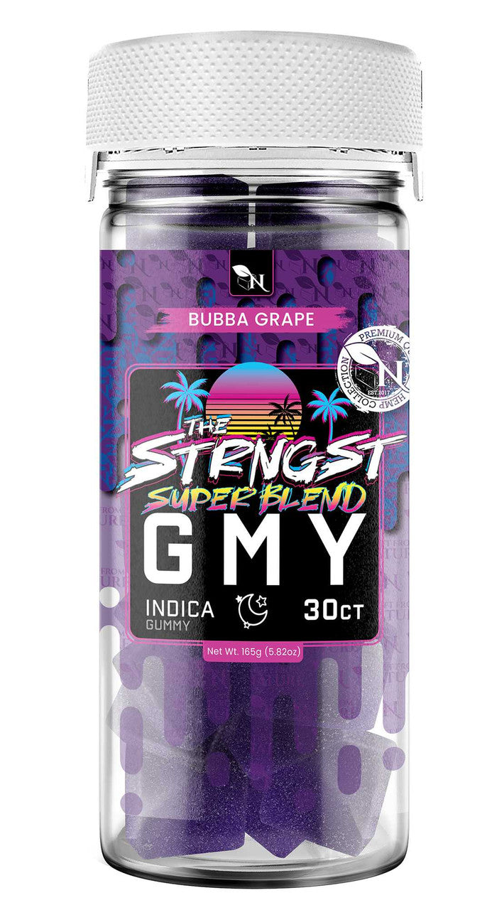 THE STRONGEST GMY - 30CT Bubba Grape 6000mg (200mg ea.) - INDICA A Gift From Nature