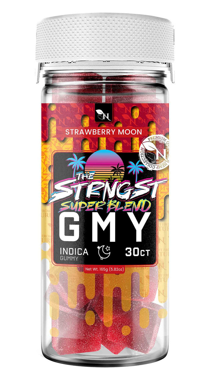 THE STRONGEST GMY - 30CT Strawberry Moon 6000mg (200mg ea.) - INDICA A Gift From Nature