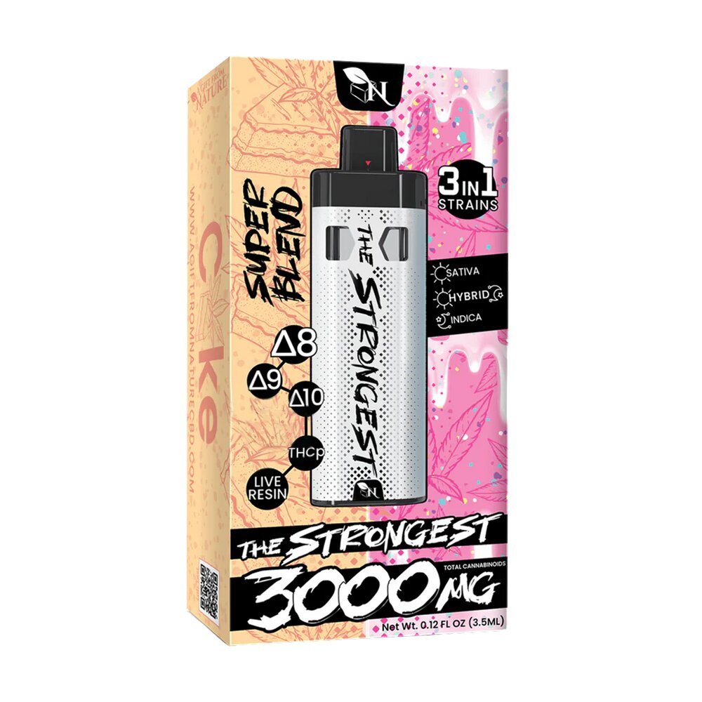 THE STRONGEST - CAKE/B-DAY SMASH - 3IN1 - 3000MG A Gift From Nature CBD THE STRONGEST - CAKE/B-DAY SMASH - 3IN1 - 3000MG A Gift From Nature CBD