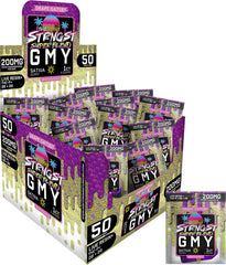 THE STRONGEST GUMMIES Single Package - 50CT - GRAPE GATSBY - SATIVA