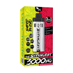 THE STRONGEST - LEMONADE/STRONGBERRY - 3IN1 - 3000MG A Gift From Nature 3d mockup