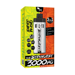 THE STRONGEST - LEMONADE/TROPIC THUNDER - 3IN1 - 3000MG A Gift From Nature 3d mokcup
