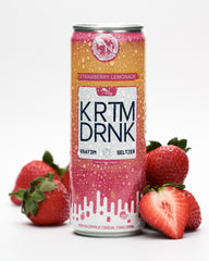 Kratom Strawberry Lemonade beverage / seltzer real picture of product