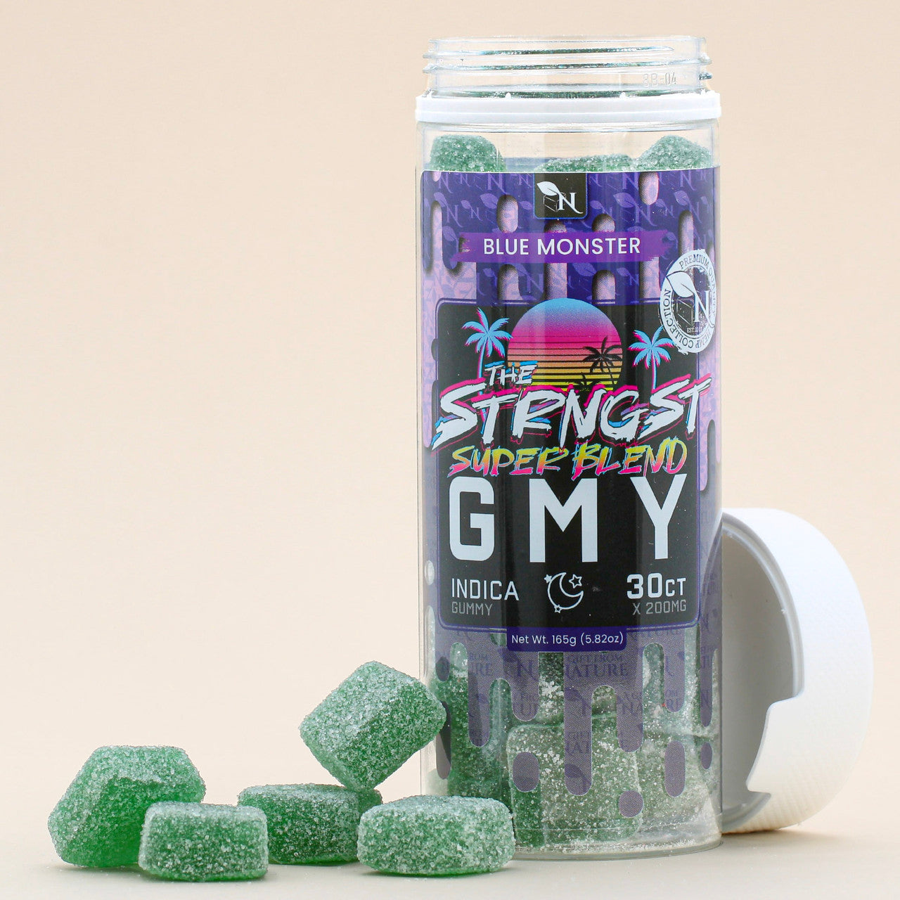 THE STRONGEST GMY - 30CT Blue Monster 6000mg (200mg ea.) - INDICA A Gift From Nature