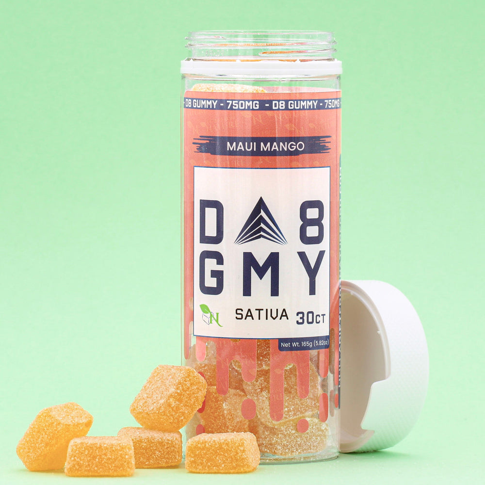 DELTA 8 GUMMIES - 30CT Maui Mango 750mg – SATIVA Real Product Picture