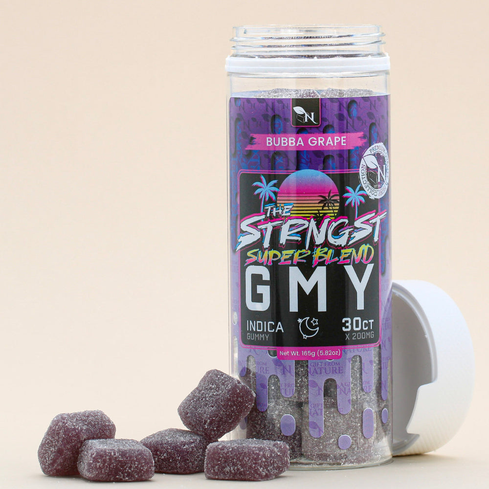 THE STRONGEST GMY - 30CT Bubba Grape 6000mg (200mg ea.) - INDICA A Gift From Nature