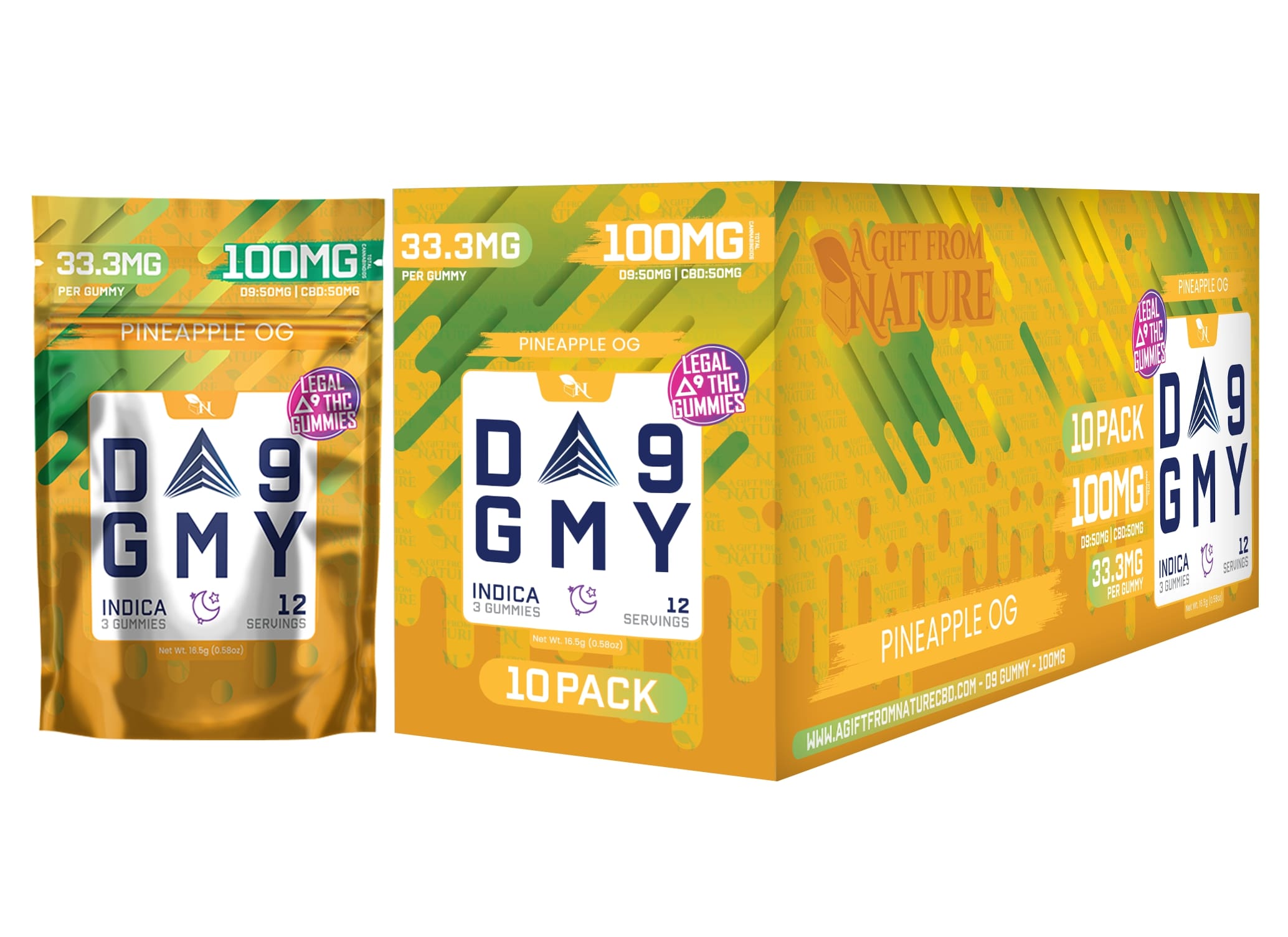 DELTA 9 GUMMIES - Social Pack - 10 Bags / 3CT THC Edibles