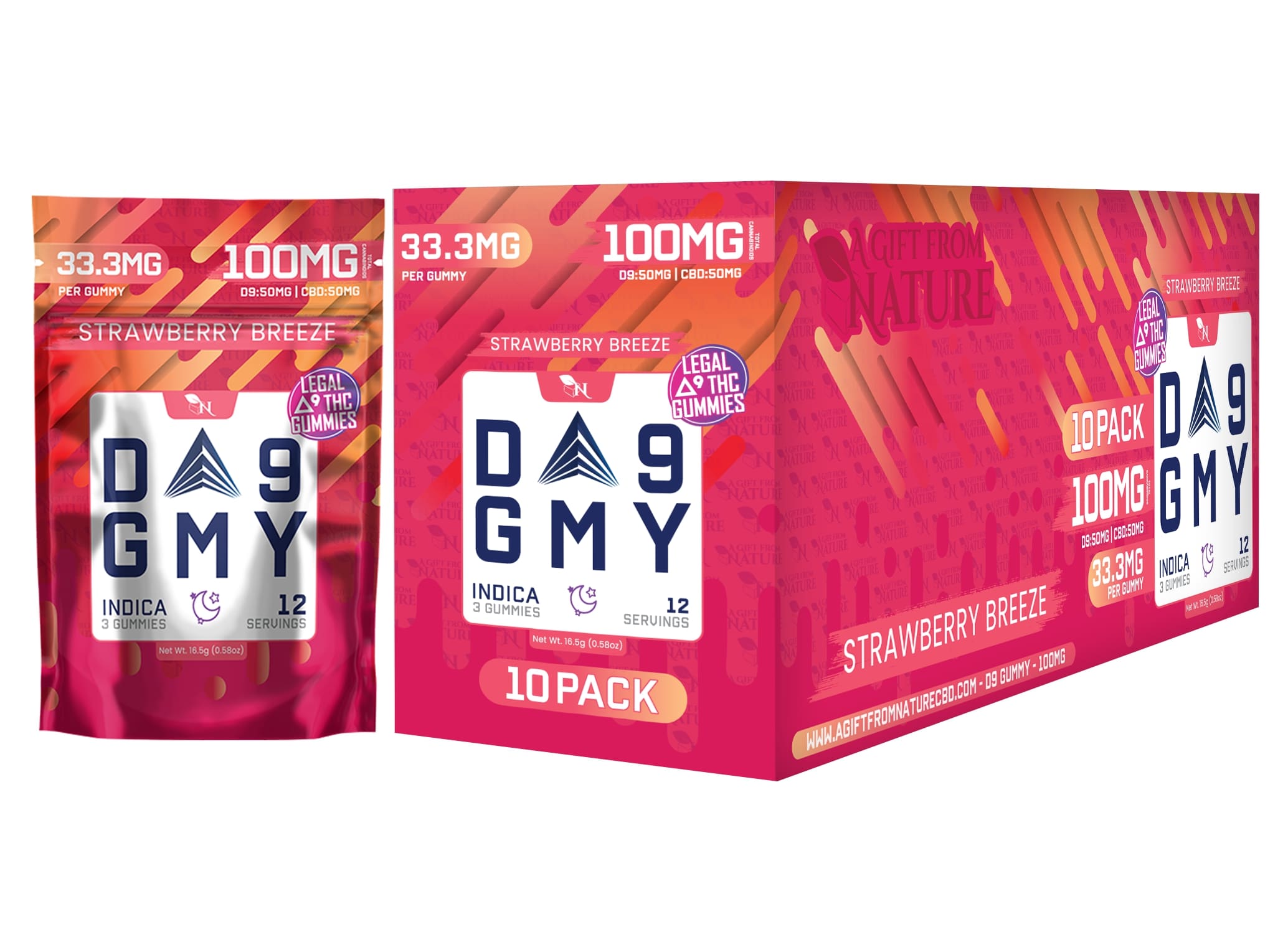 DELTA 9 GUMMIES - Social Pack - 10 Bags / 3CT THC Edibles