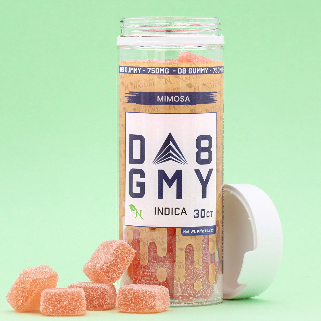 DELTA 8 GUMMIES - 30CT Mimosa 750mg (25mg ea.) – INDICA Real Product Picture