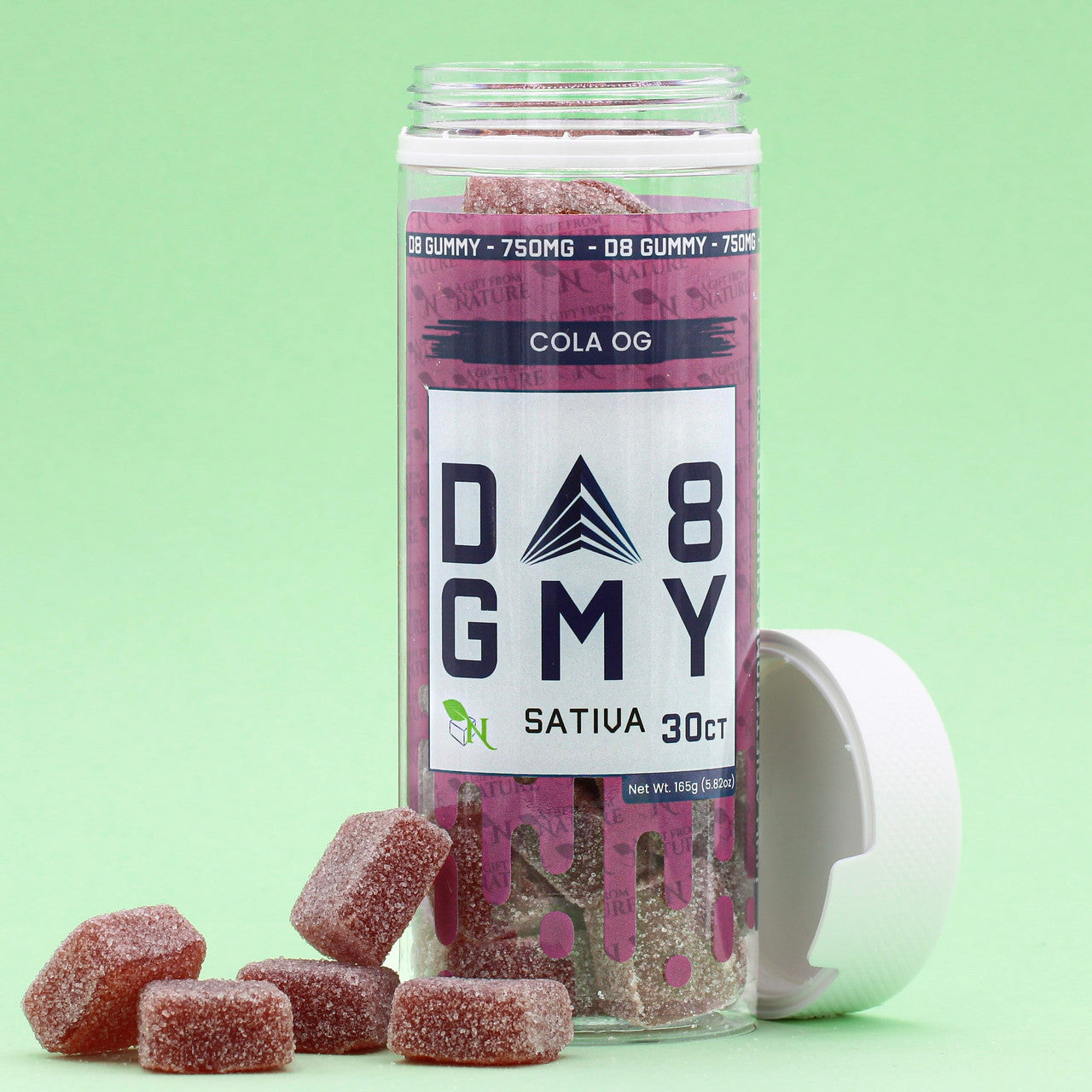 DELTA 8 GUMMIES - 30CT Cola OG 750mg – SATIVA Real Product Image