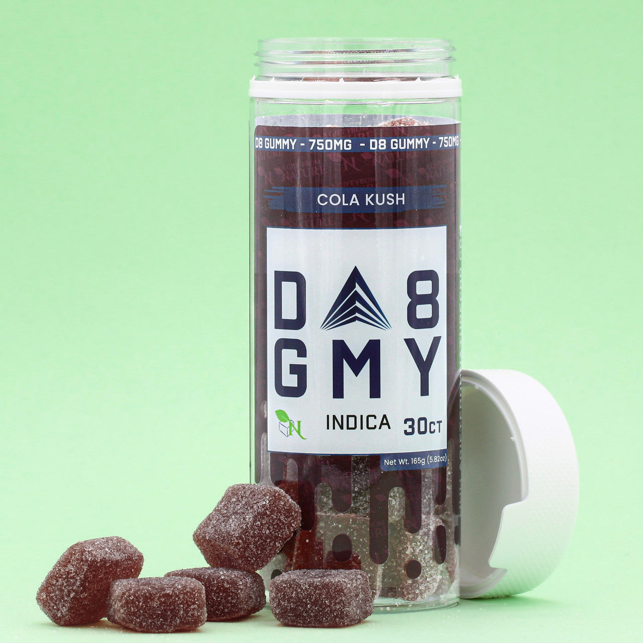 DELTA 8 GUMMIES - 30CT Cola Kush 750mg – INDICA Real Product Image