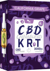 CBD Cartridge California Grape - 3000mg real product 3d mockup