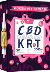 CBD Cartridge Georgia Peach Glaze - 3000mg real product 3d mockup