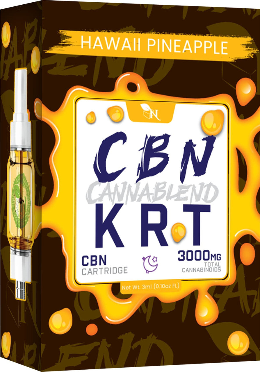 CBN Cartridge Hawaii Pineapple - 3000mg real product 3d mockup