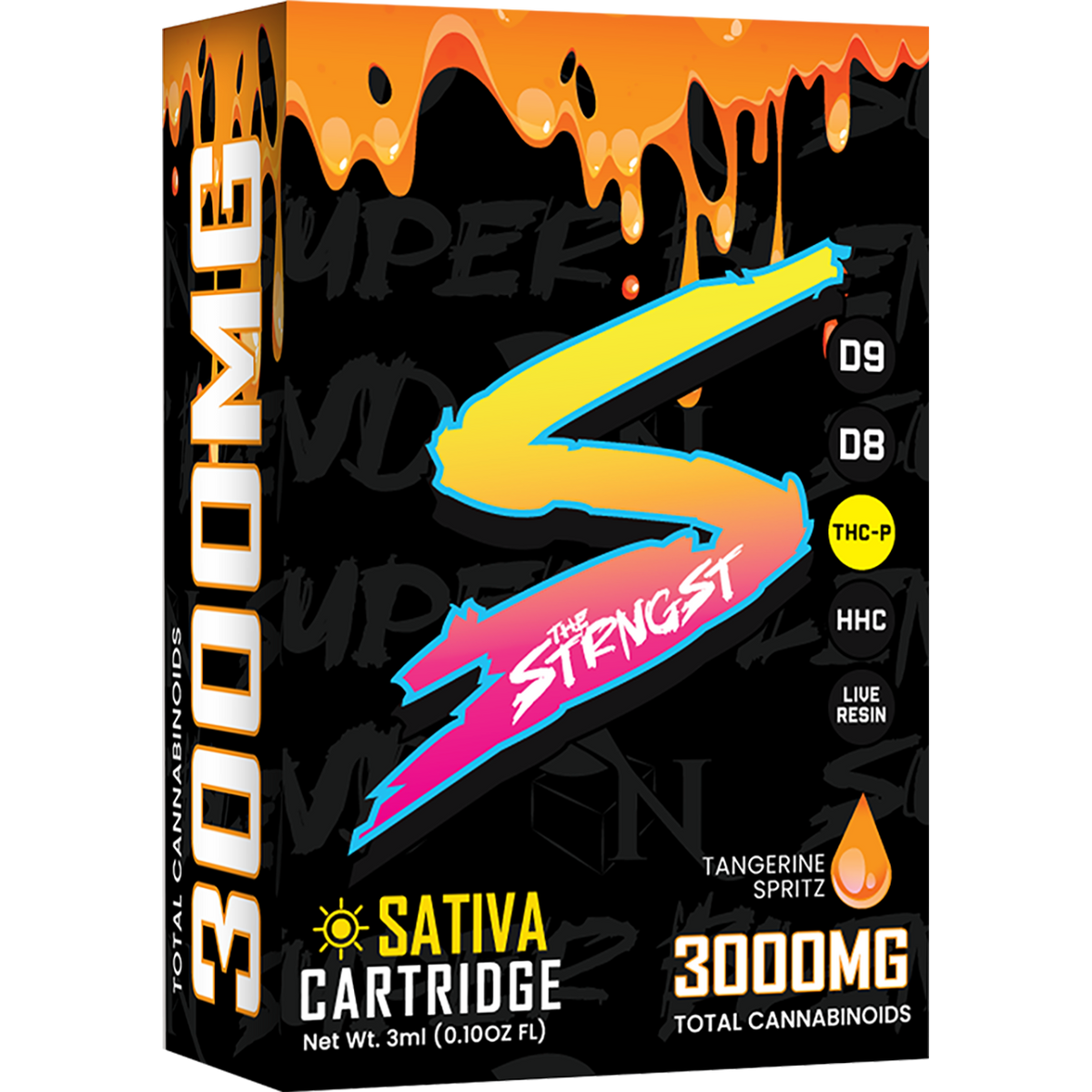 THE STRONGEST CRT - 3000MG - TANGERINE SPRITZ - SATIVA