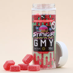 THE STRONGEST GMY - 30CT Sequioa Strawberry 6000mg (200mg ea.) - SATIVA A Gift From Nature