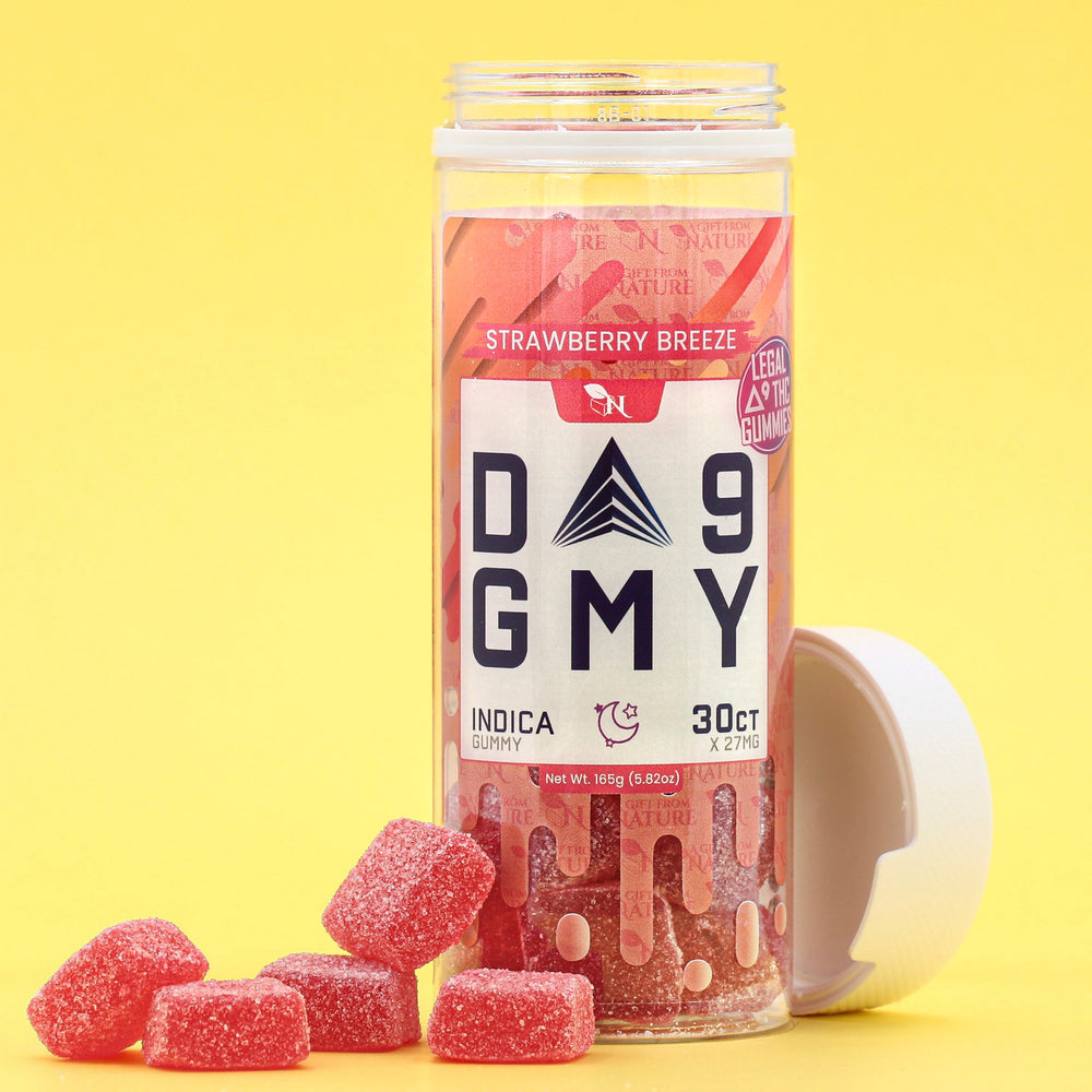 DELTA 9 GUMMIES - 30CT Strawberry Breeze 810mg (15mg ea.) – INDICA Real Product Picture