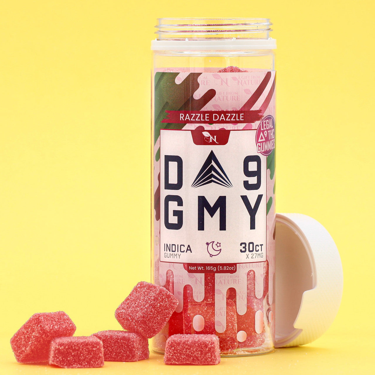 DELTA 9 GUMMIES - 30CT Razzle Dazzle 810mg (15mg ea.) – INDICA Real Product Picture