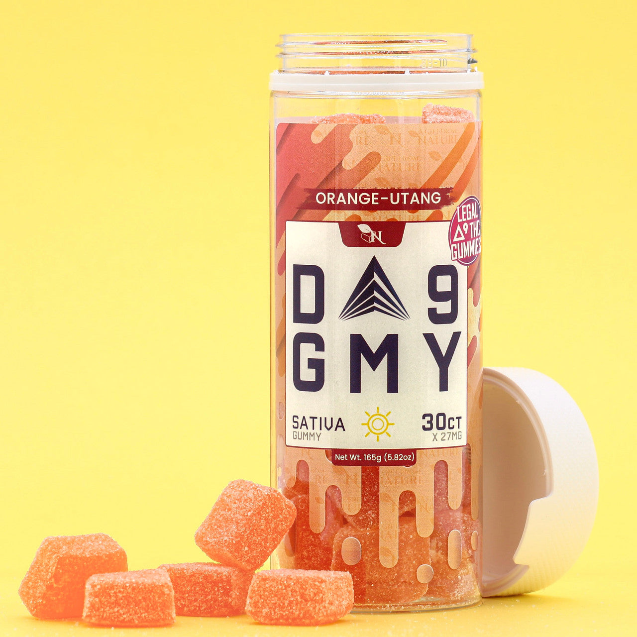 DELTA 9 GUMMIES - 30CT Orange Utang 810mg (15mg ea.) – SATIVA Real Product Picture