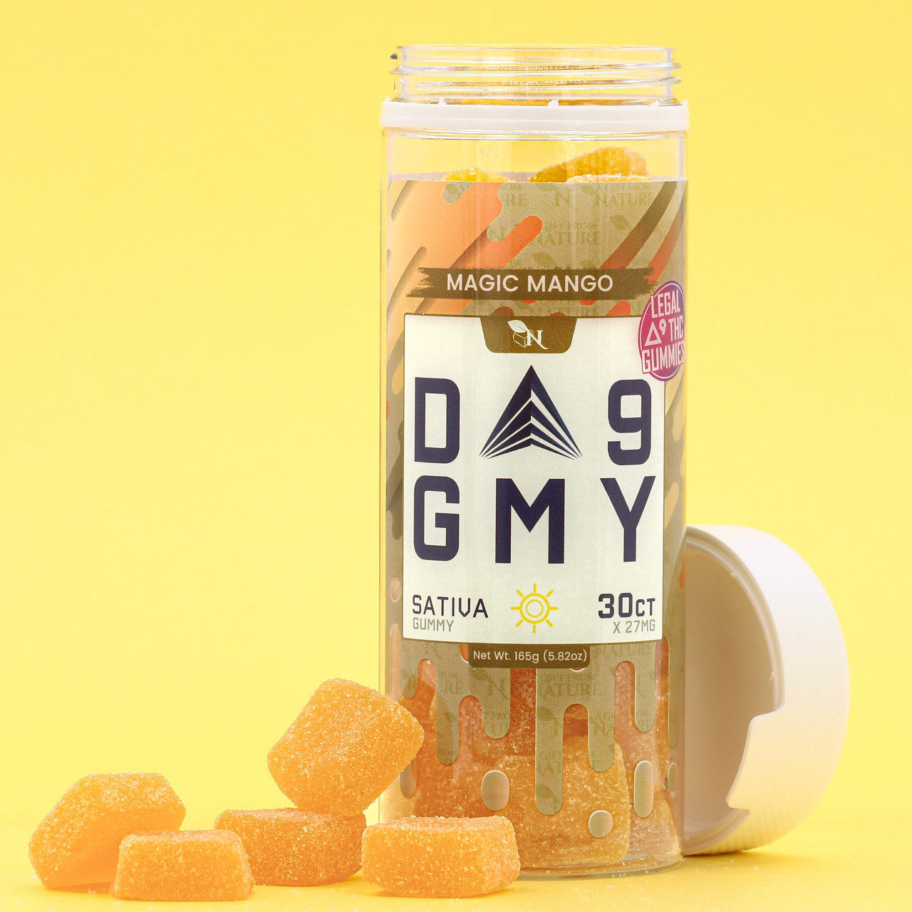 DELTA 9 GUMMIES - 30CT Magic Mango 810mg (15mg ea.) – SATIVA Real Product Picture