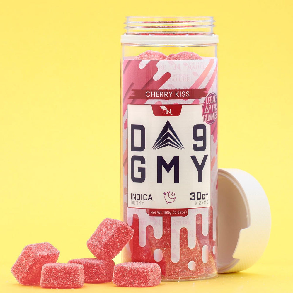 DELTA 9 GUMMIES - 30CT Cherry Kiss 810mg (15mg ea.) – INDICA Real Product Picture