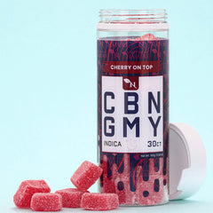 CBN GUMMIES - FOR SLEEP - 30CT Cherry On Top 1500mg – INDICA Real Product Picture