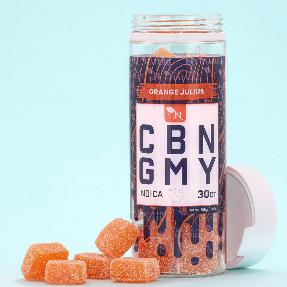 CBN GUMMIES - FOR SLEEP- 30CT Orange Julius 1500mg  – INDICA Real Product Picture