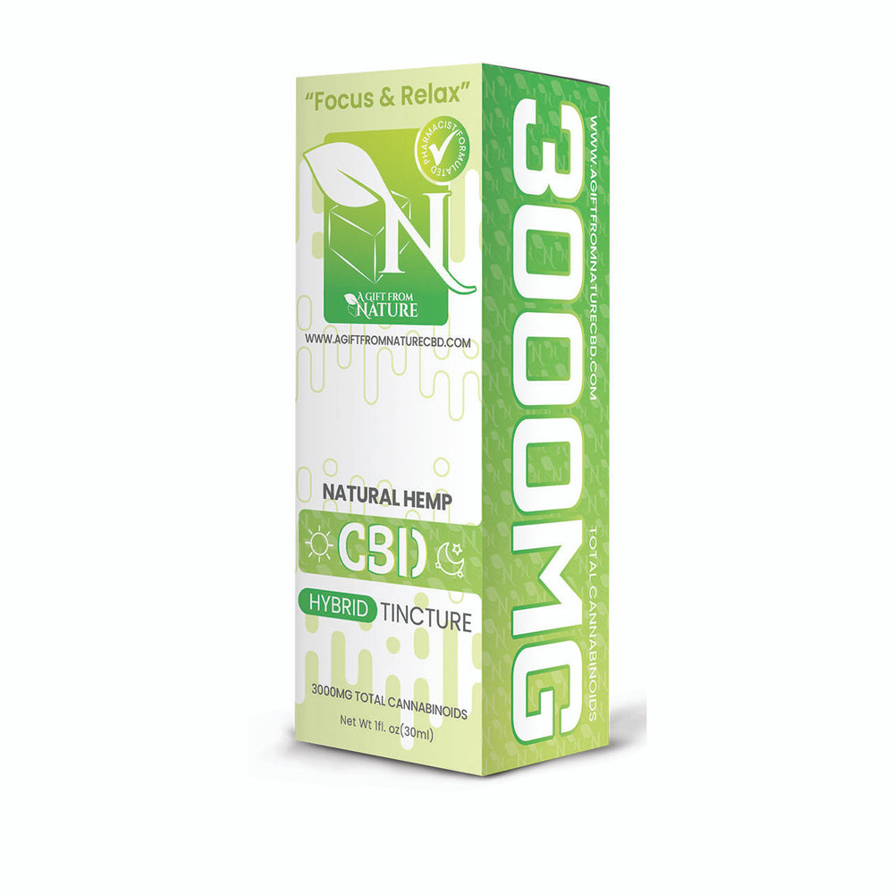 CBD TINCTURE FOR FOCUS AND RELAXATION - 3000MG - HYBRID