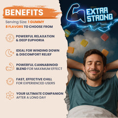 Strongest Gummies for Euphoria Strawberry Moon Indica benefits